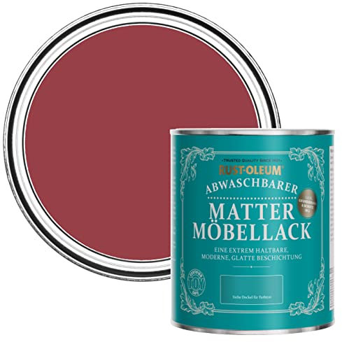 Rust-Oleum Red Furniture Paint in Matt Finish - Soho 750ml