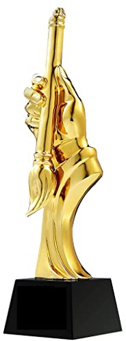 Troféer, medaljer och utmärkelser Trofé Kalligrafi Tävling Och Målning Kreativa Bokstäver Trophy Awards Kalligrafi Och Barn Skrift Trophy Golden Pen Award