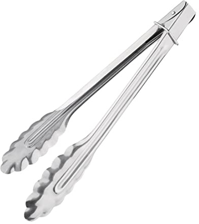 Nisbets Essentials DF668 - Pinzas para catering (24,5 cm, acero inoxidable)