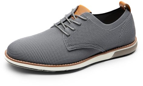 Bruno Marc Men's Dress Casual Oxford Formal Shoes,Size 10.5,Grey-01,SBOX2401M