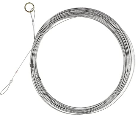 Generic Cuerda de Alambre de Acero Resistente con Escala para Construcción de Pozos, Herramienta de Medición que Ahorra Mano de Obra, Adecuada para Medición Ferroviaria (70 m/229,7 pies)