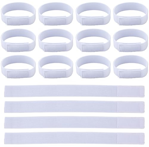 SUPERFINDINGS 16Pcs Attaches Élastiques Pour Botte Cowboy Attache Cheville Pince Jambe Pantalon Jeans Enveloppe Auto Adhésive Bande De Rétreint Militaire Pour Pêche Randonnée Chasse Uniforme Armée