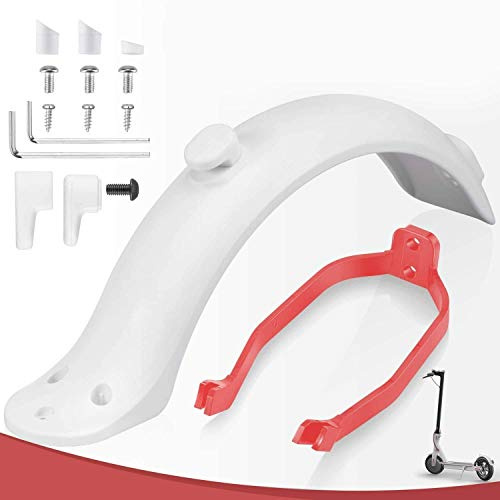 CABLEPELADO Guardabarros Trasero Compatible con Xiaomi con Soporte Blanco
