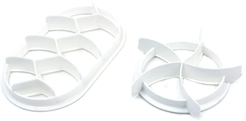 WANGCL 2 delar brödstämpelpress, brödpressform, bröddekoration bakning nybörjare rund oval set brödform klassisk brödpressform för baktillbehör