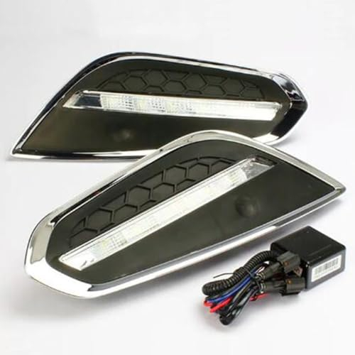 BAKUGO 2 Stück Auto Tagfahrlicht Fahr Licht Nebels Chein Werfer Für Volvo S60 V60 2011 2012 2013