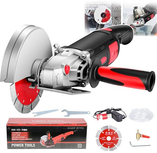 HDaspijh 1800W Electric Wall Chaser, 156mm Wall Groove Cutting Machine, Wall Slotting Machine, Dust-Free Grooving Work, One Time Molding, 11000RPM, Depth: 47mm