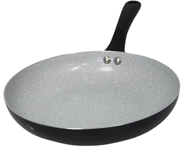 IMUSA 12 Inch Premier Cera Aluminum Speckled Gray Ceramic Fry Pan