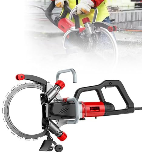 16 in Electric Concrete Saw Circular Saw, 8800W/9500W Electric Ring Saw Wall Cutting Machine, 270MM Cut Depth, Cut 2m in 3 Min, for Granite, Stone, Marble,9500W