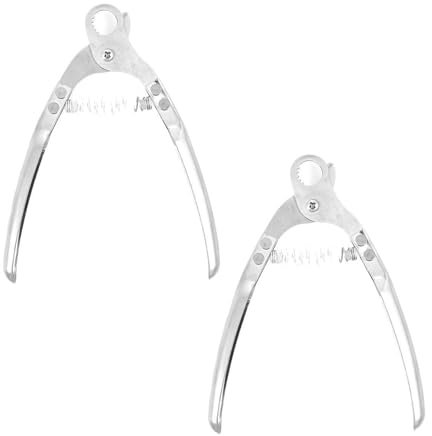 Paquete de 2 tijeras de acero inoxidable de grado alimenticio con mango ergonómico para mariscos para uso doméstico y profesional, preparación rápida de caracoles