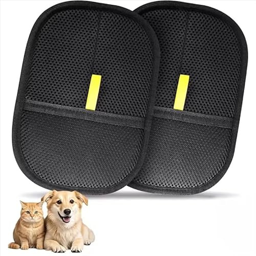 NEOVSUNY Fellmagnet Handschuhe Doppelseitig für Hunde & Katzen,Atmungsaktive Handschuh Tierhaarentfernung mit Anti-Statik-Funktion Verdickt, 2025 New Pet Handschuhe Katzenhandschuh(2 PCS)