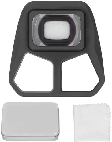 CHHELIHL Vidvinkelobjektiv HD optiskt glasobjektiv Aluminiumlegering Ramobjektiv Tillbehör för 3 PRO Drone