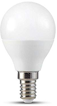 V-TAC, Lampadina LED E14 5W P45 Compatibile con Google Home e Amazon Alexa Tramite App Smart RGB e 3 in 1 Dimmerabile