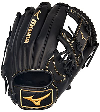 Mizuno Men's GMVP1151P4 Ball Glove, Black-Almond, 11.5 Inch
