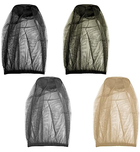 TAFACE Set mit 4 Mückennetzen, Mückenmückenmützen, für Camping, Insektennetze mit feinen Maschen für Outdoor, Wandern, Spazierengehen.