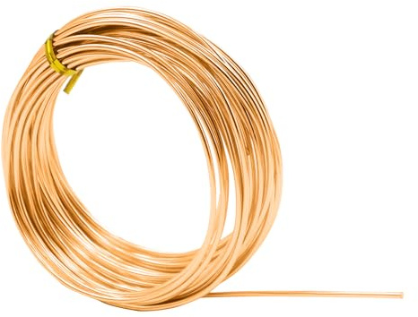 Aluminum Craft Wire, 2mm, 100m, for Jewelry Making and DIY Crafts | Bronze Craft Wire Adds A Stylish Finish to Handmade Creations, Ideal for Sculptures, Models, Crafts and Artistic Designs