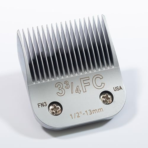 3FC Abnehmbare professionelle Hundescherklingen, Schnittlänge 13 mm, kompatibel mit Andis Oster Wahl Conair A5 Modellserie, scharf, Härte