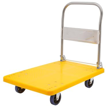 Carro de transporte plegable de 300 kg, con plataforma, de PVC, hierro, 300 kg, plegable, para almacén, supermercado, suministros