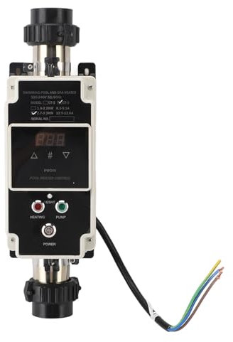 Chauffe-eau électrique de Piscine avec Affichage Numérique pour, Spa, Thermostat de Chauffage Puissant avec Fonction D'autodiagnostic pour Baignoire de Massage, Spa