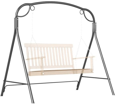 Outsunny Support de balançoire en métal Structure de balançoire robuste avec pieds en forme de A Charge 220 kg pour jardin, parc, patio, véranda, 172 x 126 x 170 cm, bronze
