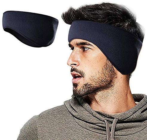 Lauzq Winter Fleece Ear Warmers Headband Ear Muffs for Men Women Kids, Ear Covers for Cold Weather Ski Running Cycling Work