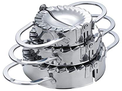 Ravioli Maker Set, FantasyDay 3 Pack Stainless Steel Pierogi Dumpling Maker Wrapper Pastry Dough Press Pie Empanada Press Mould Pastry Crimpers, Pelmeni Dumplings - Home Cooking Kitchen Accessories