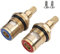 1 Pair Universal Replacement Tap Valves Brass Ceramic Disc Cartridge Faucet Repair Parts for Bathroom Kitchen Tap Mixer Tap Cartridge Quick Opening Copper Valve core Faucet (5.1cm)