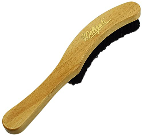 MELEGARI Mössborste i naturligt trä med låda, Naturfärg, one size