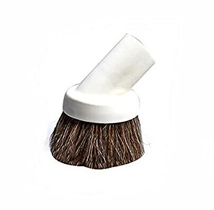ALL PARTS ETC. Horse Hair Vacuum Attachment 1.25 Beige Round Dusting Brush, Sweeper Hair Bristle Dust Brush Compatible with Oreck, Beam, Eureka, Electrolux & other Central Vacuums