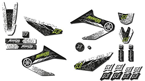 Dekor Radical Racing (Blau/Weiß) passend für Yamaha WR 125 X/R (2009 bis 2013) AMZ-RR.09.0012.v188