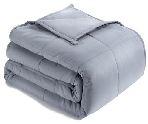 Lofus Weighted Blanket for Adults 12 lbs 60x 80 Queen Size, Breathable All-Season Weighted Heavy Blankets, Soft Microfiber with Premium Glass Beads for Sleeping, Grey