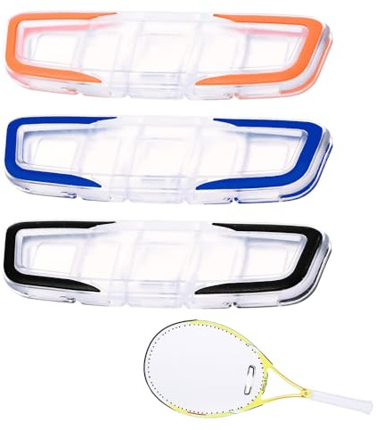BuuyyBann 3 PCS Tennis Vibration Damper Soft Silicone Tennis Racket Dampener Long Stripe Racquet Shock Absorber Accessories for Tennis Player Sports Favor