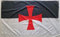 Drapeau templier renforcé à 4 œillets 150 x 90 cm (Templiers)
