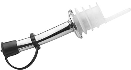Versatore per bottiglie di vino, in acciaio inox, per olio e aceto, tappo conico con beccuccio sigillato
