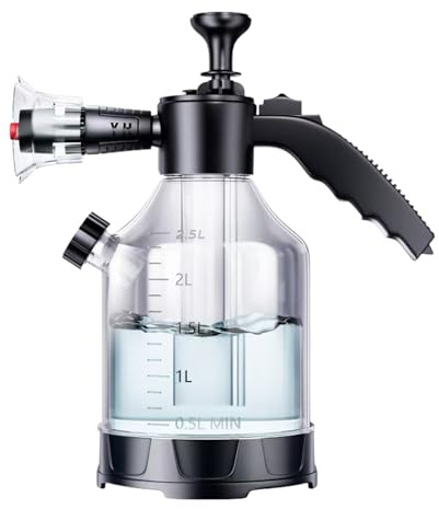 Spruzzatore per schiuma, flacone spray, 33 x 16 cm, grande capacità, strumento per irrigazione di fiori, pompa in schiuma per lavaggio auto, pulizia della casa, giardino, patio, garage, all'aperto