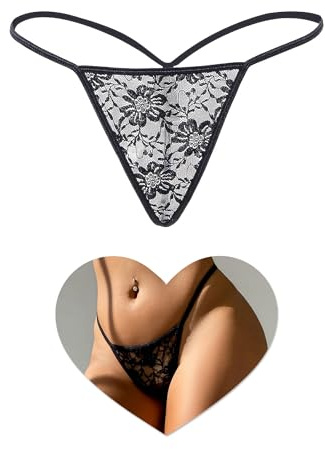 sunshinelady Mini String Femme Sexy Chic Hot Ficelle Culotte sans Couture | String Dentelle Grande Taille Basse,Culotte Transparente,Tanga Invisible,Sous Vetements Feminins,G String Bikini S-XXL