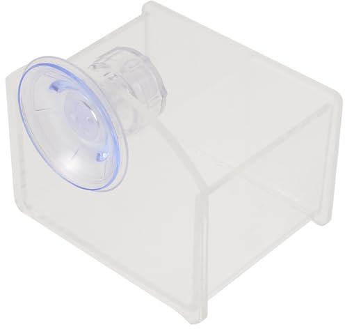 PRETYZOOM Cuenco para Tortugas y Reptiles, Comedero y Bebedero Automático de Plástico Transparente, Contenedor de Agua para Mascotas Reptiles, Suministros para Terrarios, Fácil Limpieza