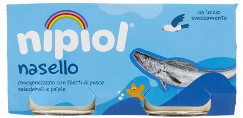 Nipiol - Omogeneizzato Nasello - 2x80g (12 Confezioni)