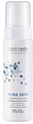 Pure Skin Reinigungsschaum 150ml Beseitigt Unvollkommenheiten Klärt Und Verfeinert Die Poren Von Biotrade