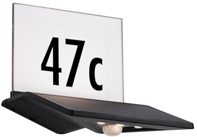 Paulmann 94243 Solar Hausnummernleuchte Yoko LED Außenleuchte incl. 1x1,2 Watt Anthrazit Kunststoff 3000 K Warmweiß, 1.2 W
