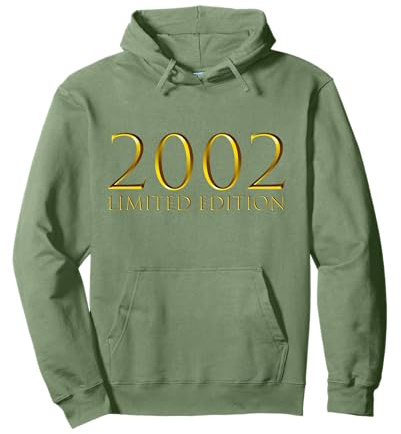 24° compleanno uomo donna 24 anni 2002 decorazione regalo divertente Felpa con Cappuccio