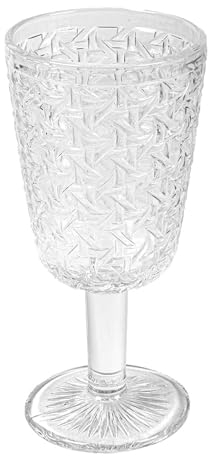 Lot de 6 verres à vin 'Vintage' 280 ml Ø 8 x 17,3 cm Transparent Verre