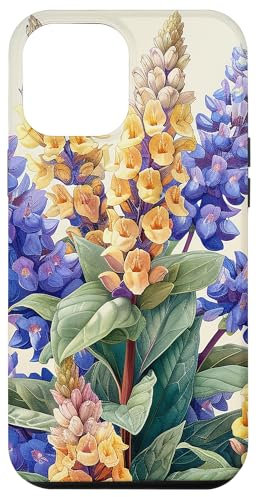 iPhone 15 Pro Max Anise Hyssop Bouquet Floral Pastel Colors Graphic Case