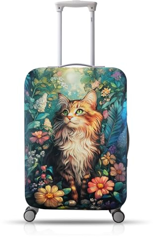 Chostky Housse de protection pour valise, housse de valise lavable et extensible, housses de protection pour bagages de voyage certifiées, protecteurs de valise personnalisés pour la protection des