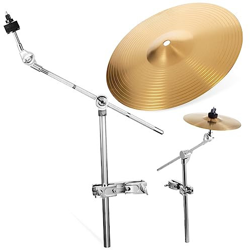 TOYANDONA Juego De Platillos De Batería De Aleación De Aluminio De 10 Pulgadas Con Soporte Tipo Jirafa Para Practicar Batería