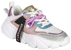 Chunky Amy Sneakers Donna Glitter con Suola Alta - Taglia 39