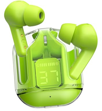 Cuffie Bluetooth, Auricolari Bluetooth 5.4 Stereo HiFi con 6 HD Mic, Cuffie Wireless 50 Ore LED Display, in Ear Cuffiette Bluetooth con Cancellazione Rumore, Cuffie Senza Fili IPX7 Impermeabile