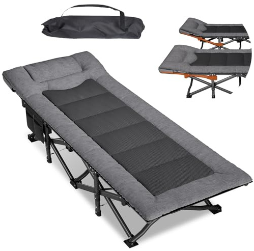 Mopaicot Furn Lit de Camping Pliable pour Adultes avec Matelas