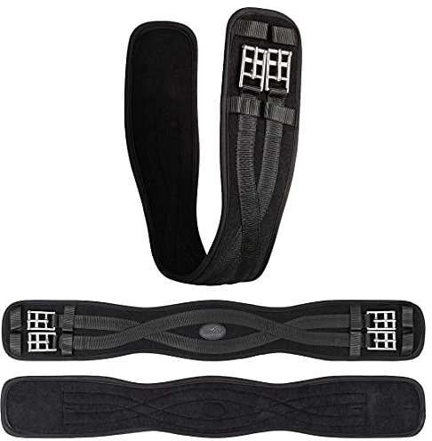 Equinate Kurzgurt Sattelgurt Liam Bauchgurt Dressurgurt anatomisch atmungsaktiv 60cm