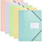 OXFORD Porte Vue avec Elastique School Life A4 80 vues / 40 Pochettes Couverture Polypro Pastels Couleur Aléatoire