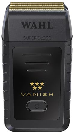 Wahl Professioneller Vanish-Rasierer der 5-Sterne-Serie mit innovativer Schneidleiste, mikrodünnen Folien und Lithium-Ionen-Akku in Schwarz für Herren